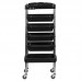 Hairdressing Trolley GABBIANO FX7, Black